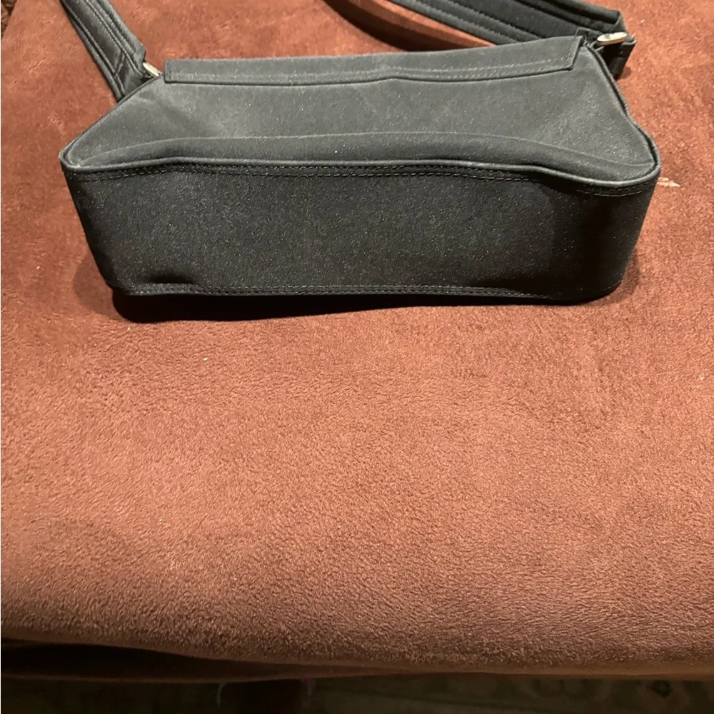 Rectangular Mini Flap Shoulder Bag Women's Black